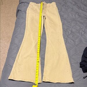 Free People Tan Flared Pants